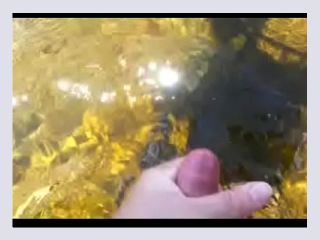 Jerking in the river - cock, gay, penis