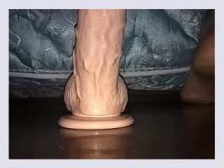 Taking this 17 inch dildo in my ass - anal, dildo, gay