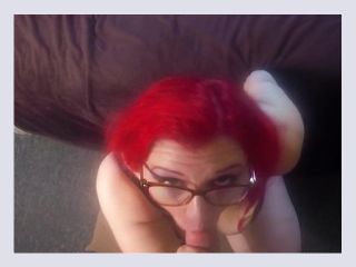 Tina Danger Chubby redhead with big tits and glasses sucks and fucks - sex, tattoo, amateur