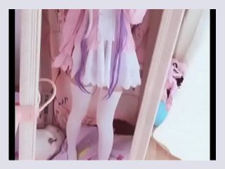 Kanna cosplay part 1 - fingering, solo, cosplay