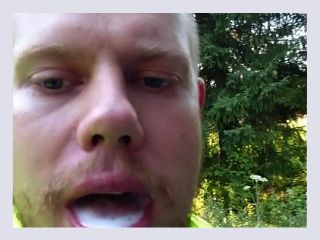 Construction Man Sucking Dick In Reststop - cumshot, cum, european