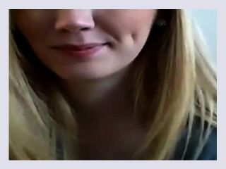 Blonde camgirl shows it all - teen, pussy, hot