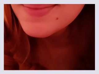 SWEET REDHEAD ASMR GIRLFRIEND RELAXES YOU IN BED - petite, redhead, pale