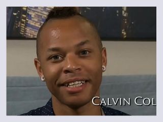 Calvin Collins bends over spreads his ass and pokes his hole - calvin collins, anal, sex