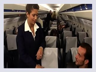 Charming brunette air hostess Alyson Ray proposed passenger to poke her juicy ass after scheduled flight - alyson ray, anal, teen