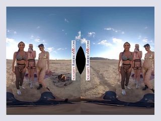 Naughty America VR you get to fuck 3 chicks in the desert - foursome, 4some, naughty america