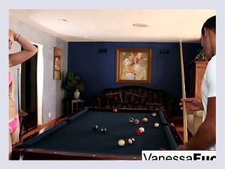 The game of billiards leads to a sexy competition video 597 - cumshot, pussy, hardcore