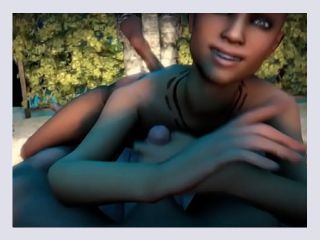Far Cry Sex Ritual Girl sucking cock on the beach - hentai, anime, cartoon