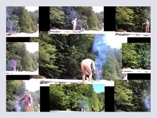 Nudist liberties - outdoor, ass, butt