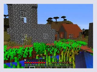 Minecraft play found a village and walked around it a little - teen, games, game