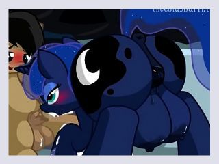MLP Animation Princess Luna gives Blowjob to Cogs Fixmore hard fucking - bra, jerking, pretty