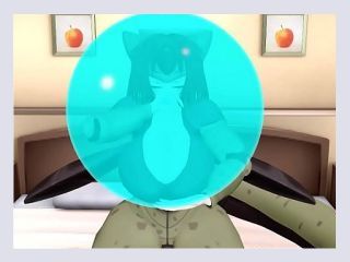 MMD Female Cell Balloon and Breast Inflation 18yo - brunette, toy, assfingering