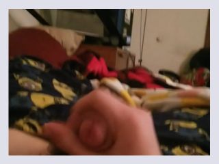 Cumming while in pajamas - hairy, straight, soloboy