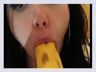 Horny homemade slut c on a banana - sexy, slut, young