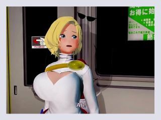 Power Girl Sex Scene 3D Animation - blonde, young, pov