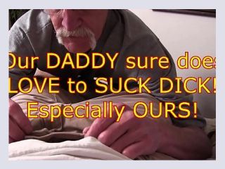 Watch our Taboo DADDY suck DICK - mature, young, ball licking