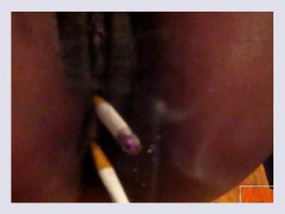 Hot black lesbian SMOKING WITH PUSSY video 035 - lesbian, black, fingering