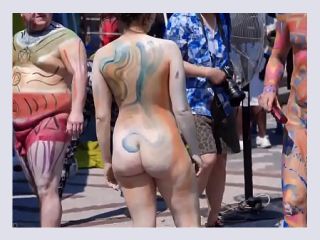 New York Body Paint Day 2019 - milf, big booty