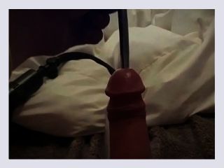 Balls weighted pumped while cock sounded - cock, masturbation, balls
