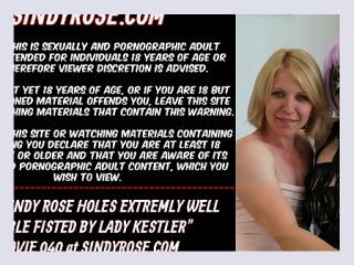 Both Sindy Rose holes extremly well fisted by LadyKestler - sindy rose, anal, blonde