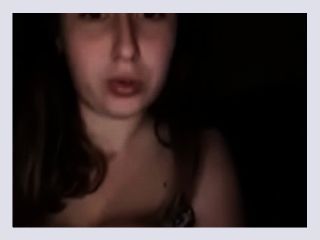 HOT GIRL WITH BIG TITS MASTURBATING IN CAM PERISCOPE - teen, pussy, big