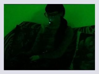 Beth Kinky Sexy goth domina smoking in green light pt1 HD - teenager, smoking, skinny