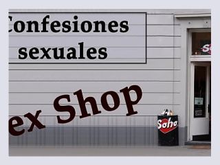 Camarera y dueno de un Sex shop AUDIO ESPAnOL Confesion sexual - dildo, amateur, spanish