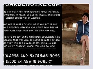 Anal prolapse and extreme boss hogg dildo in ass in public - donna flower, anal, dildo