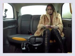 Fake Taxi Ava Austen rides a big black dildo on the backseat video 481 - ava austen, dildo, hardcore