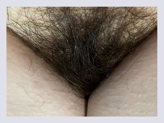 Extreme close up on my hairy pussy huge bush 4k HD video hairy fetish - pussy, hot, amateur