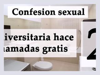 Confesion sexual Ella mamando por vicio 2 Audio espanol - spanish, bukkake, voyeur