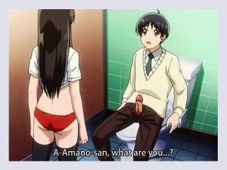 Hentai schoolgirl fuck in toilet - cumshot, facial, blowjob