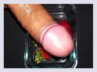 Craving Cum cream on my strawberries Que rico - porn, cumshot, cum