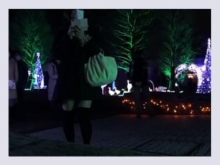 CD IJUIN Maki and Christmas illumination - night, panty, crossdresser