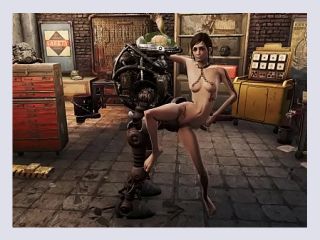 Fallout 4 Automatron - teen, brunette, hentai