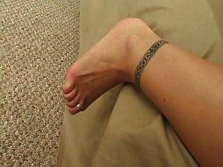 Cocksucker likes to give foot jobs too
