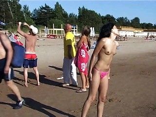 Watch the tits in the water from this nudist teen part 1