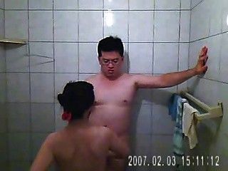 Videotaping my wife and I have sex in the bathroom