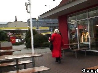 Cockhungry grandma gets pounded part 1
