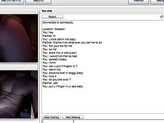 Swedish Chatroulette Babe Fingering Herself