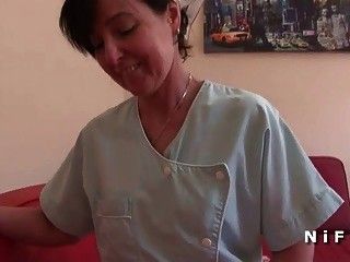 French cougar rimming and anal fucking