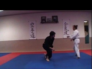 Judoka slut gives a footjob
