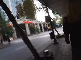 Public cumwalk with help from Xhamster member
