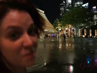 Emma Evins loves Singapore so much she makes you cum