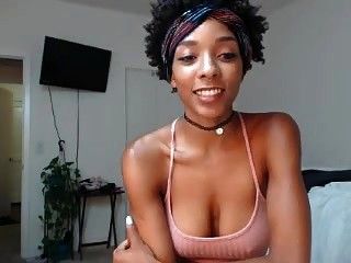 Sexy black girl with a rock hard body