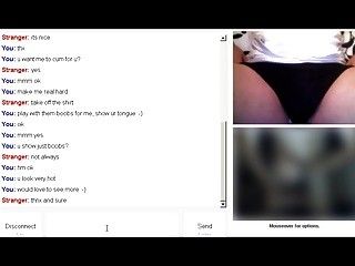 Horny girl showing tits and pussy on omegle