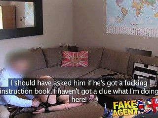 FakeAgentUK Double penetration for big titted Blonde in BDSM