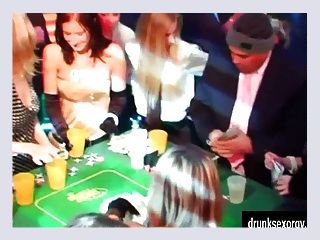 Bitches take dicks at casino party