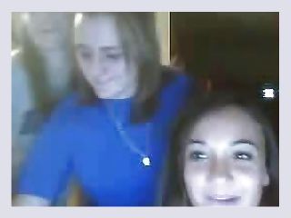 Three girls get naked on webcam