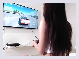 Girl Masturbates With PS3 Game Controller